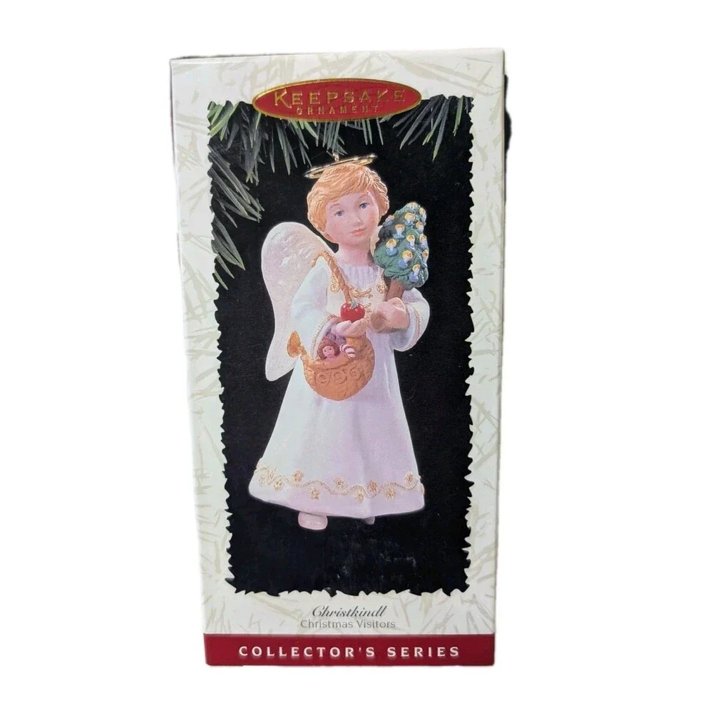 Vintage 1996 Hallmark Handcrafted Ornament 'Christkindl' Christmas Visitors NEW